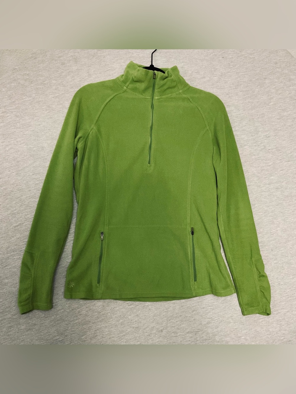 Athleta Women’s Green Quarter-Zip Fleece Pullover